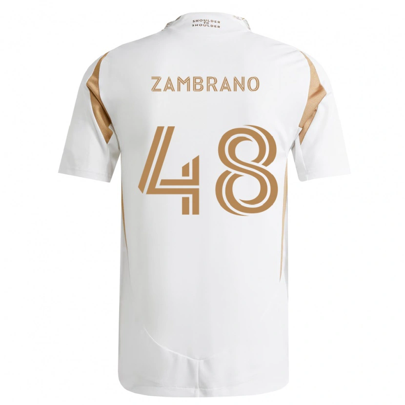 Danxen Men Gavin Zambrano #48 White Brown Away Jersey 2026/27 T-Shirt