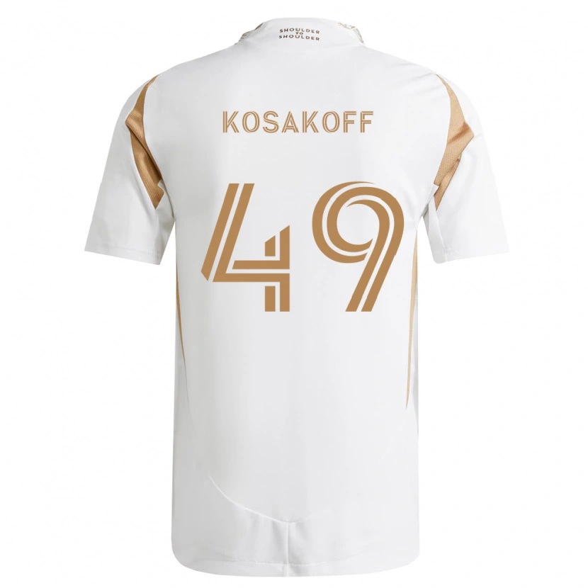 Danxen Men Charlie Kosakoff #49 White Brown Away Jersey 2026/27 T-Shirt