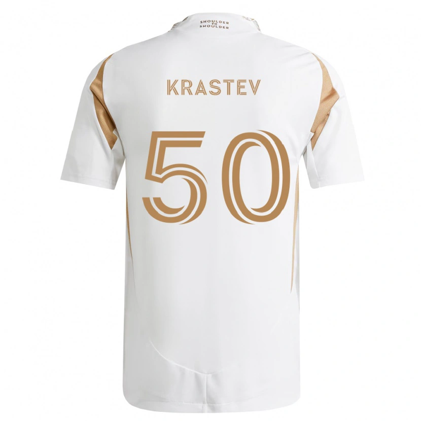 Danxen Men Filip Krastev #50 White Brown Away Jersey 2026/27 T-Shirt