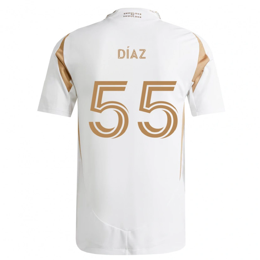 Danxen Men Érick Díaz #55 White Brown Away Jersey 2026/27 T-Shirt