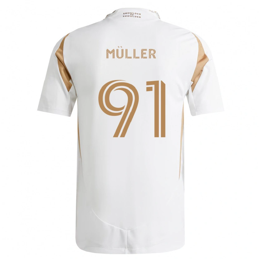 Danxen Men Luis Müller #91 White Brown Away Jersey 2026/27 T-Shirt