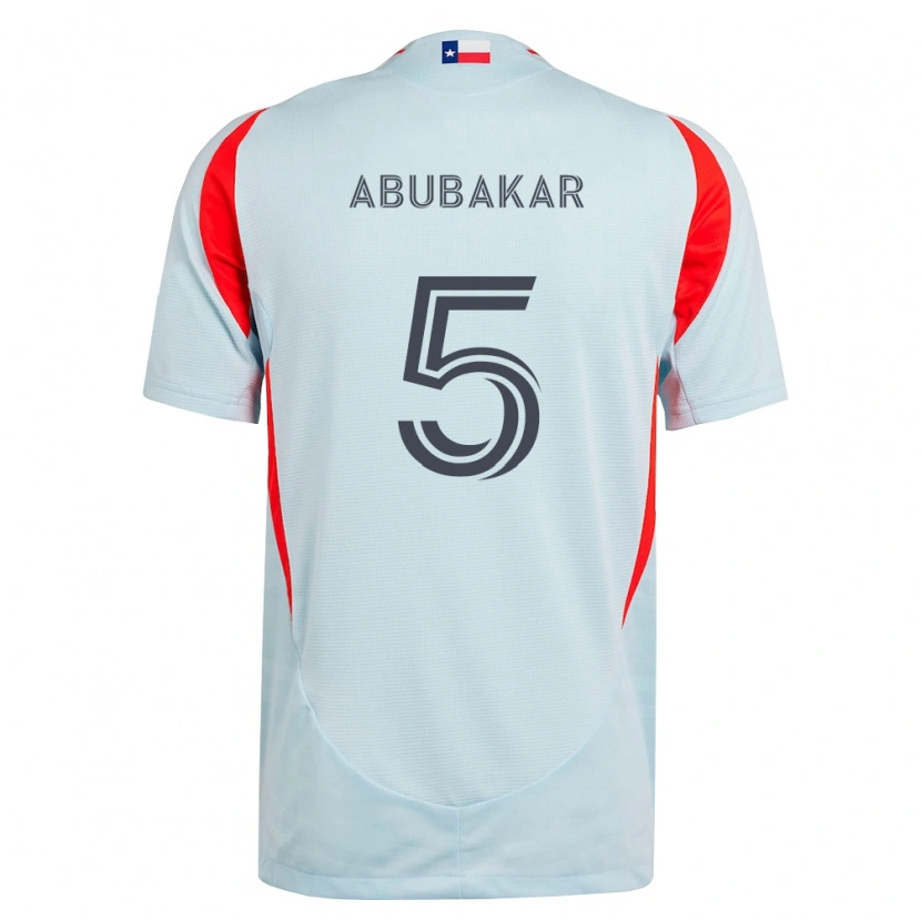Danxen Men Lalas Abubakar #5 Dark Gray White Red Away Jersey 2026/27 T-Shirt