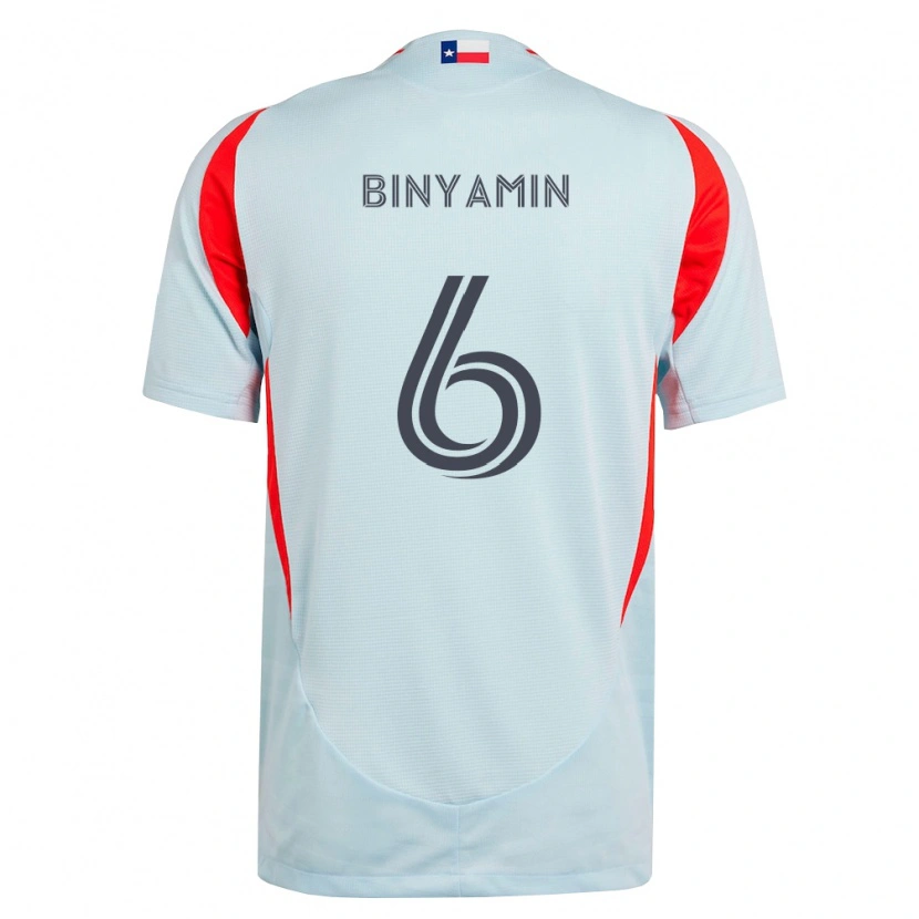 Danxen Men Ran Binyamin #6 Dark Gray White Red Away Jersey 2026/27 T-Shirt