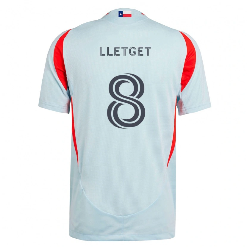 Danxen Men Sebastian Lletget #8 Dark Gray White Red Away Jersey 2026/27 T-Shirt