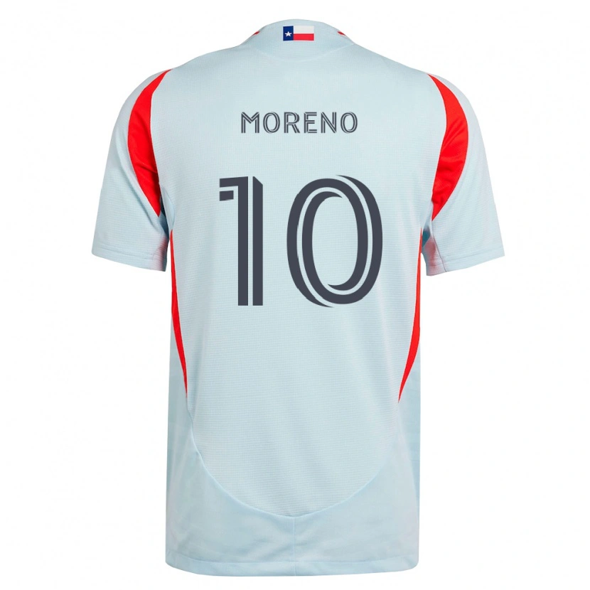 Danxen Men Santiago Moreno #10 Dark Gray White Red Away Jersey 2026/27 T-Shirt