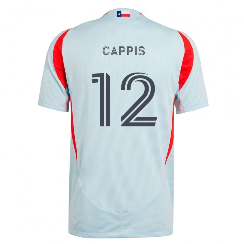 Danxen Men Christian Cappis #12 Dark Gray White Red Away Jersey 2026/27 T-Shirt