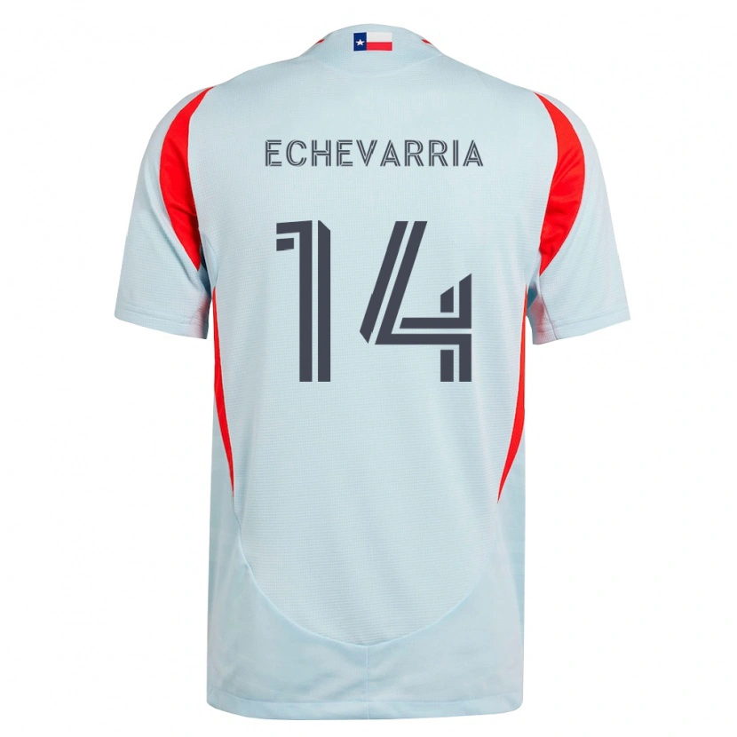 Danxen Men Diego Echevarria #14 Dark Gray White Red Away Jersey 2026/27 T-Shirt