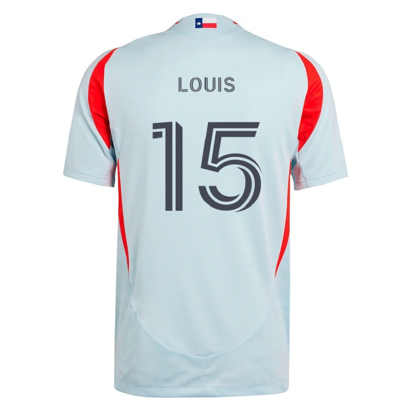 Danxen Men Ricky Louis #15 Dark Gray White Red Away Jersey 2026/27 T-Shirt