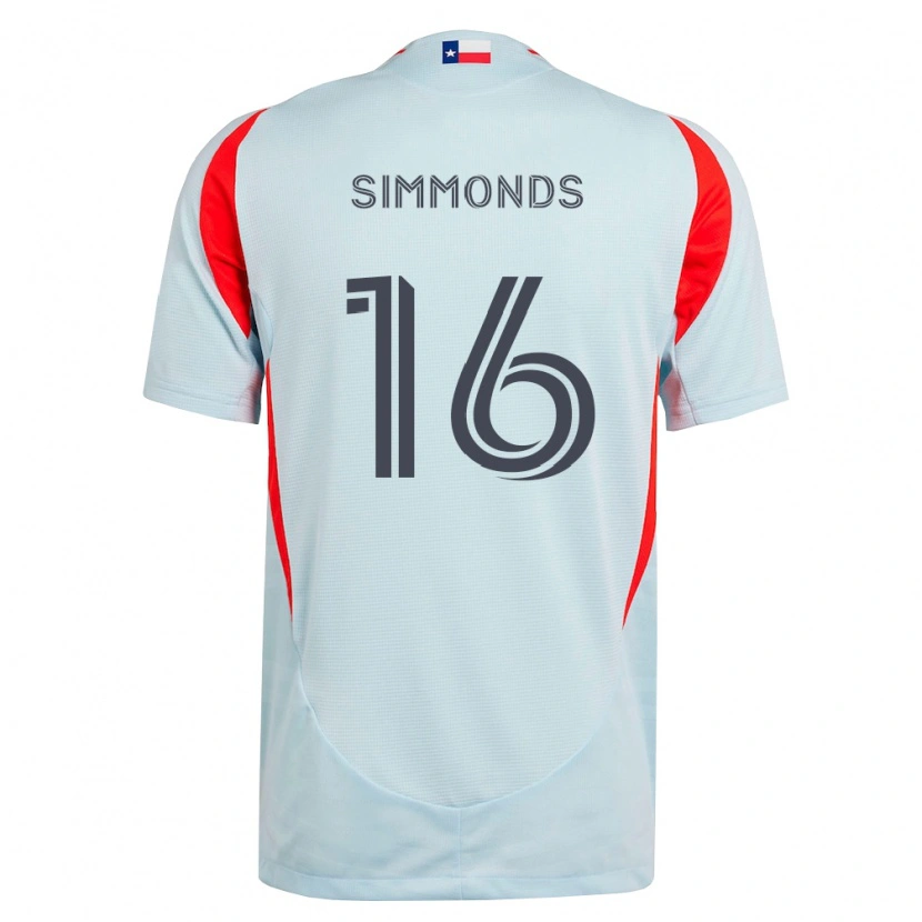 Danxen Men Nicholas Simmonds #16 Dark Gray White Red Away Jersey 2026/27 T-Shirt