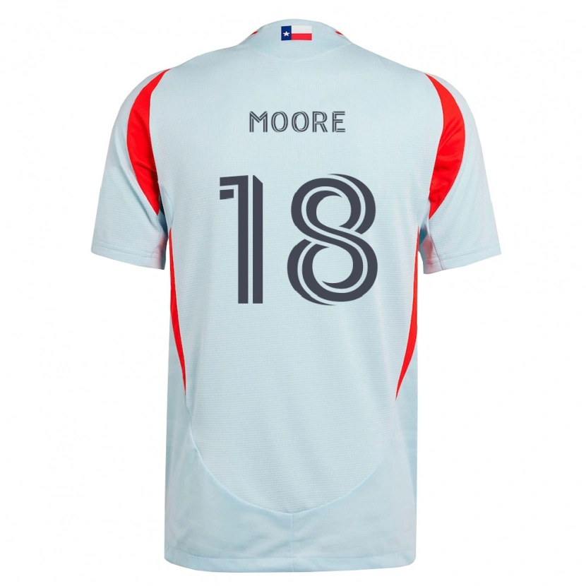 Danxen Men Shaq Moore #18 Dark Gray White Red Away Jersey 2026/27 T-Shirt