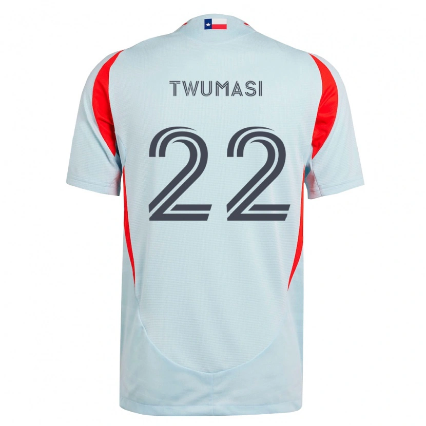 Danxen Men Ema Twumasi #22 Dark Gray White Red Away Jersey 2026/27 T-Shirt