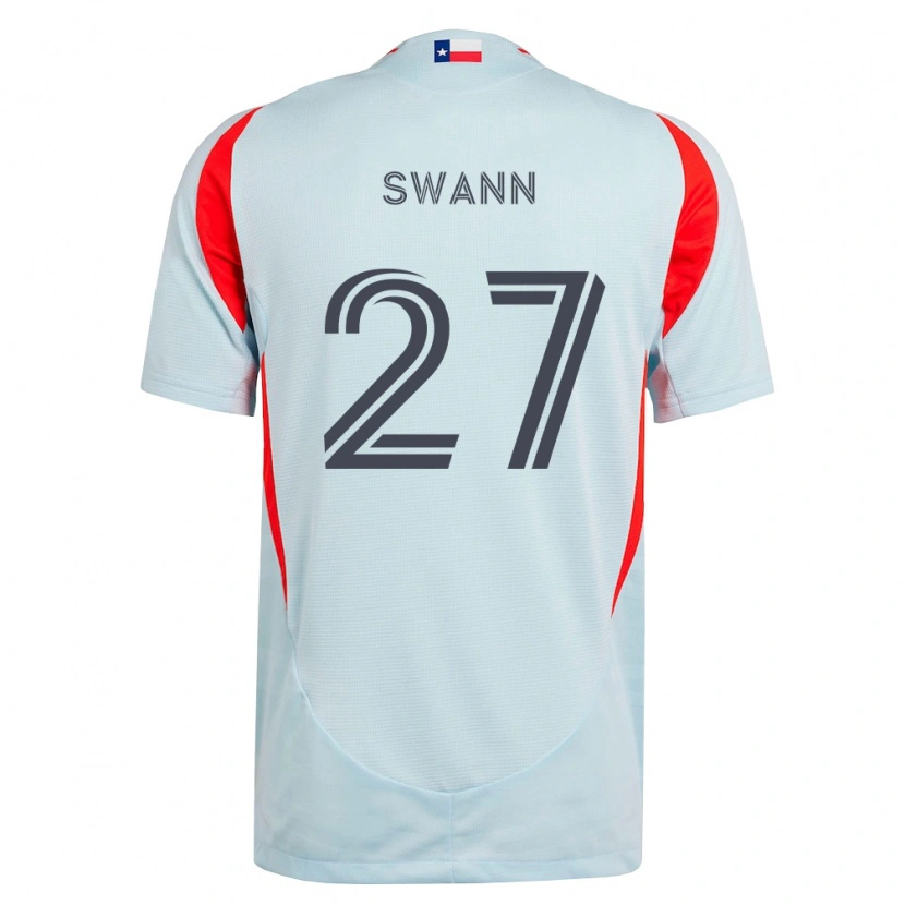 Danxen Men Caleb Swann #27 Dark Gray White Red Away Jersey 2026/27 T-Shirt