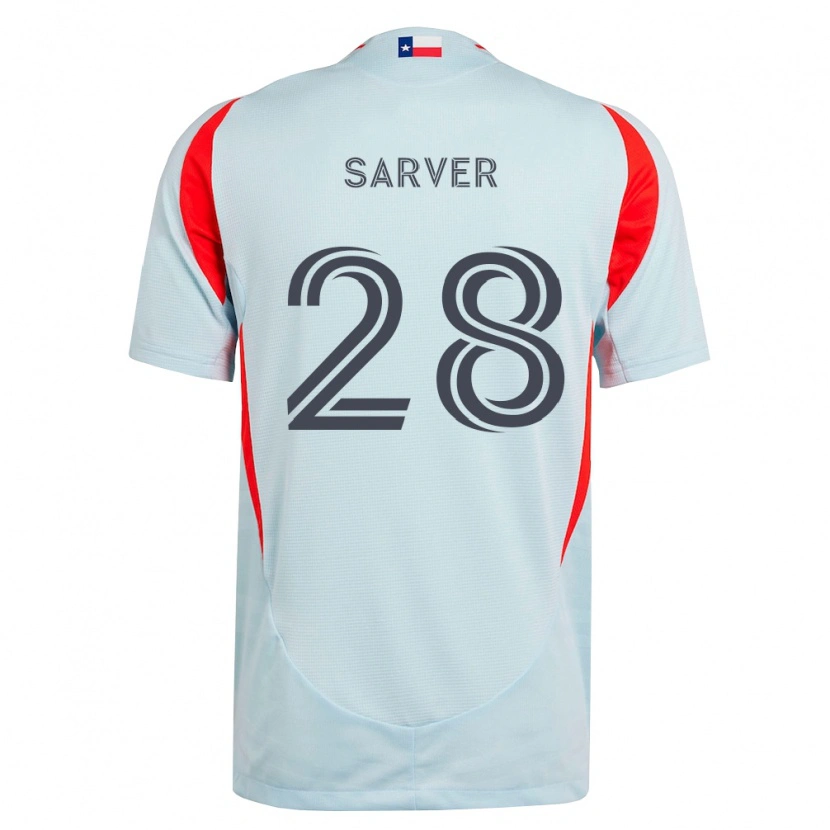 Danxen Men Sam Sarver #28 Dark Gray White Red Away Jersey 2026/27 T-Shirt