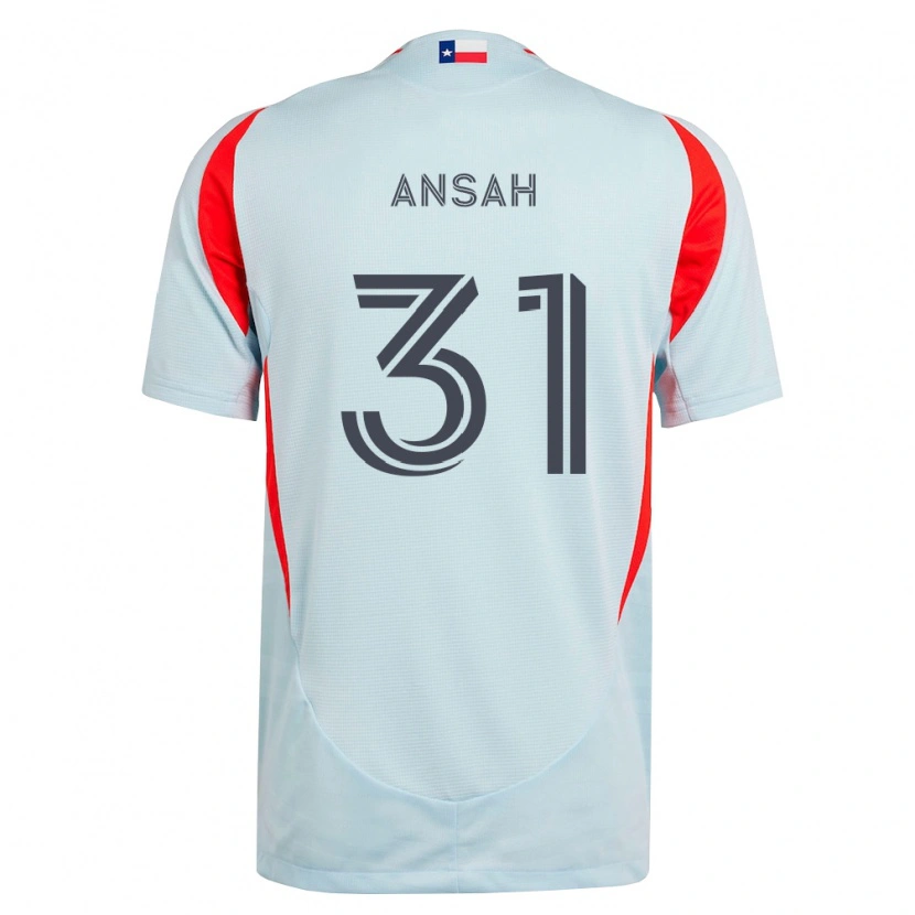 Danxen Men Eugene Ansah #31 Dark Gray White Red Away Jersey 2026/27 T-Shirt