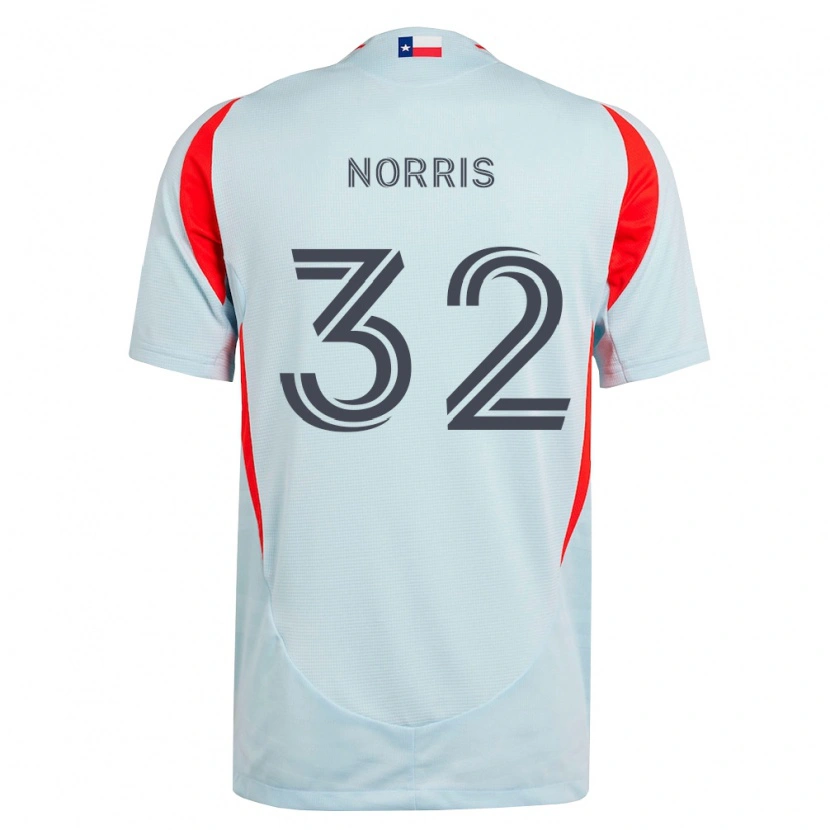Danxen Men Nolan Norris #32 Dark Gray White Red Away Jersey 2026/27 T-Shirt