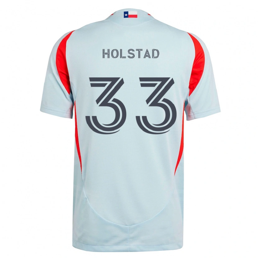 Danxen Men Clay Holstad #33 Dark Gray White Red Away Jersey 2026/27 T-Shirt