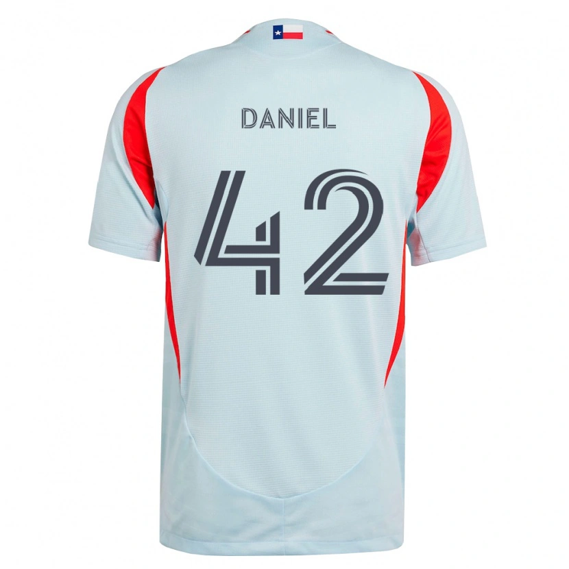 Danxen Men Daniel De Sousa Britto #42 Dark Gray White Red Away Jersey 2026/27 T-Shirt