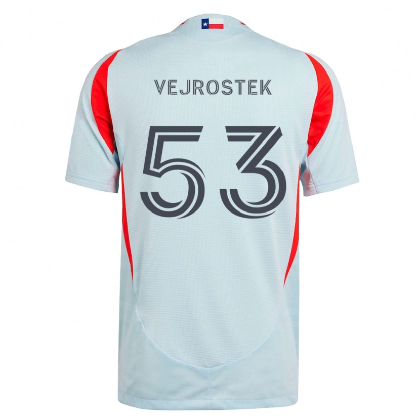 Danxen Men Liam Vejrostek #53 Dark Gray White Red Away Jersey 2026/27 T-Shirt