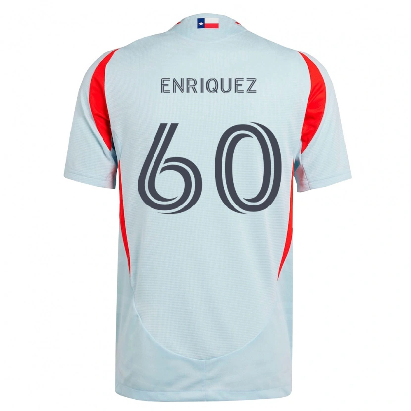 Danxen Men Fabian Enriquez #60 Dark Gray White Red Away Jersey 2026/27 T-Shirt