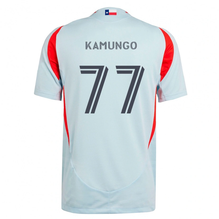Danxen Men Bernard Kamungo #77 Dark Gray White Red Away Jersey 2026/27 T-Shirt