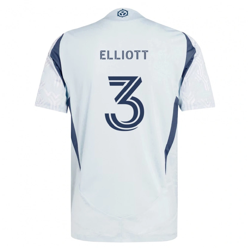 Danxen Men Jack Elliott #3 Blue Gray White Away Jersey 2026/27 T-Shirt