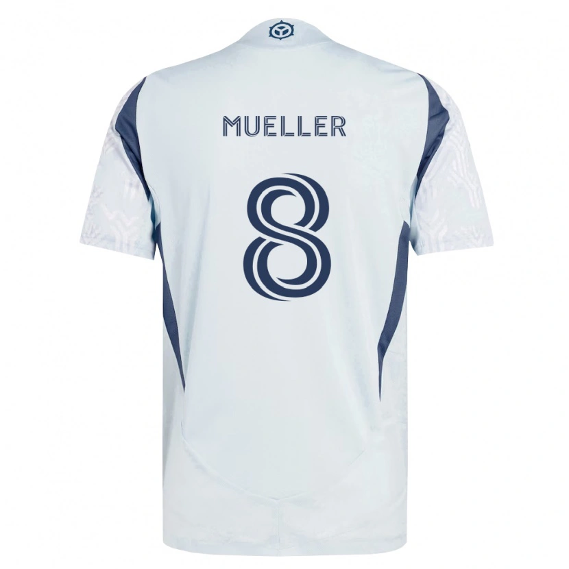 Danxen Men Chris Mueller #8 Blue Gray White Away Jersey 2026/27 T-Shirt