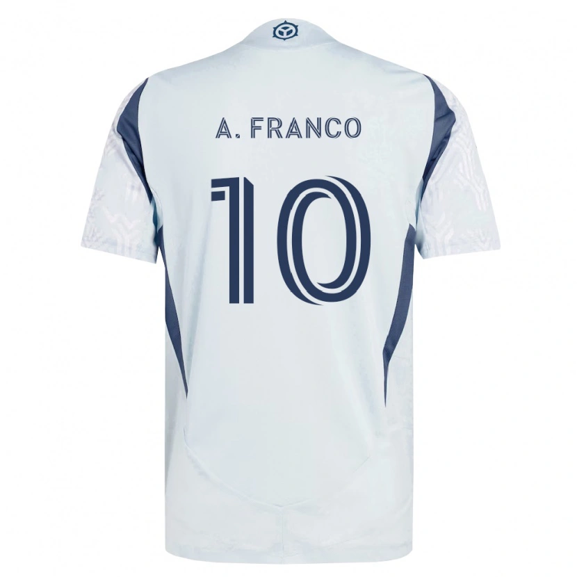 Danxen Men André Franco #10 Blue Gray White Away Jersey 2026/27 T-Shirt
