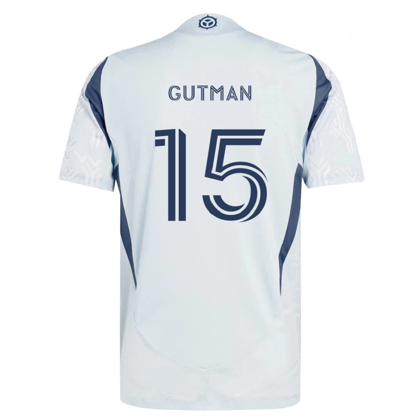 Danxen Men Andrew Gutman #15 Blue Gray White Away Jersey 2026/27 T-Shirt