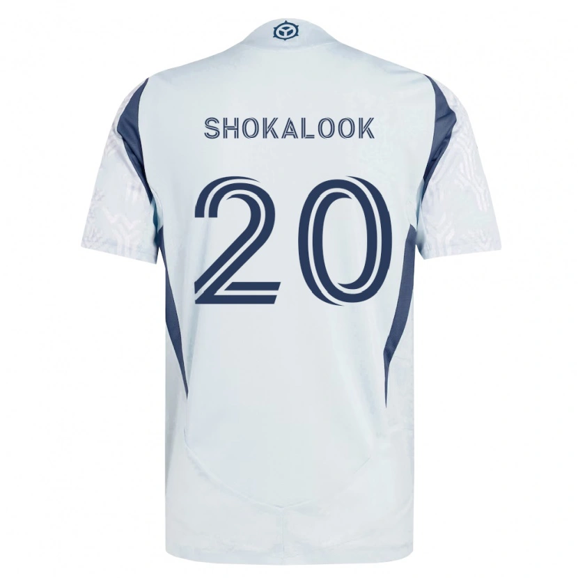 Danxen Men Jason Shokalook #20 Blue Gray White Away Jersey 2026/27 T-Shirt