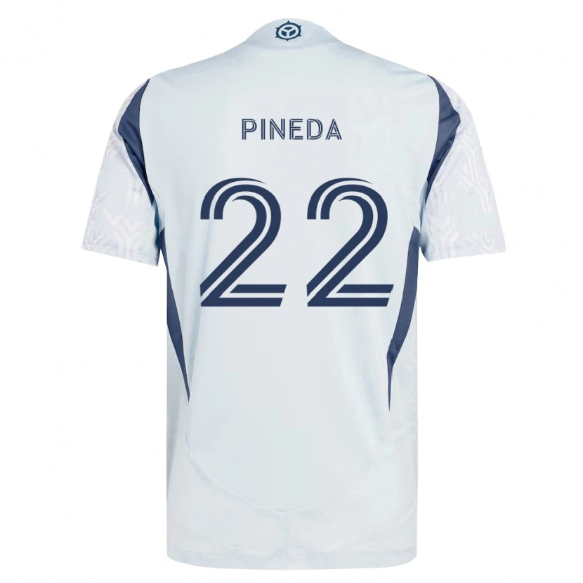 Danxen Men Mauricio Pineda #22 Blue Gray White Away Jersey 2026/27 T-Shirt