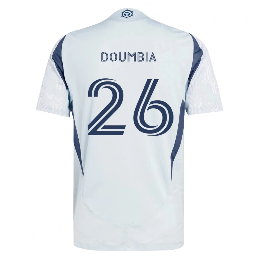 Danxen Men Ousmane Doumbia #26 Blue Gray White Away Jersey 2026/27 T-Shirt