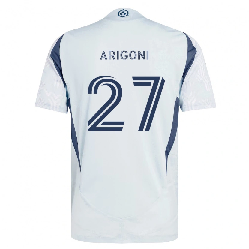 Danxen Men Allan Arigoni #27 Blue Gray White Away Jersey 2026/27 T-Shirt