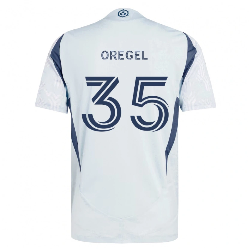 Danxen Men Sergio Oregel #35 Blue Gray White Away Jersey 2026/27 T-Shirt