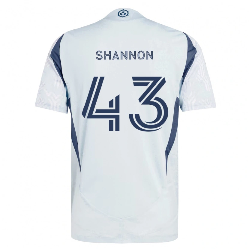 Danxen Men Jaylen Shannon #43 Blue Gray White Away Jersey 2026/27 T-Shirt