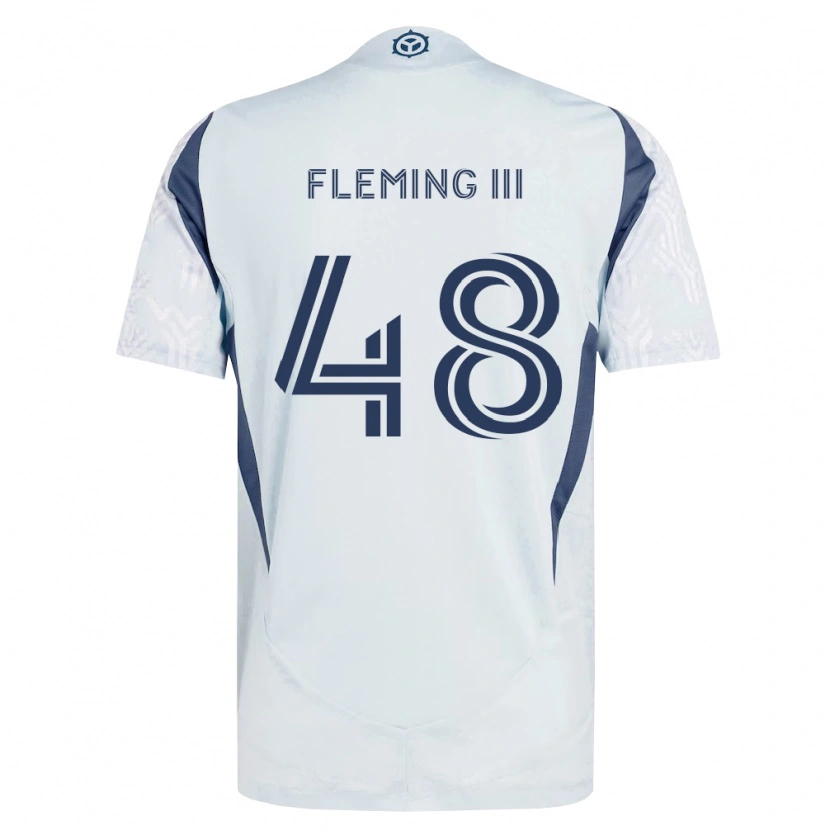 Danxen Men Richard Fleming Iii #48 Blue Gray White Away Jersey 2026/27 T-Shirt