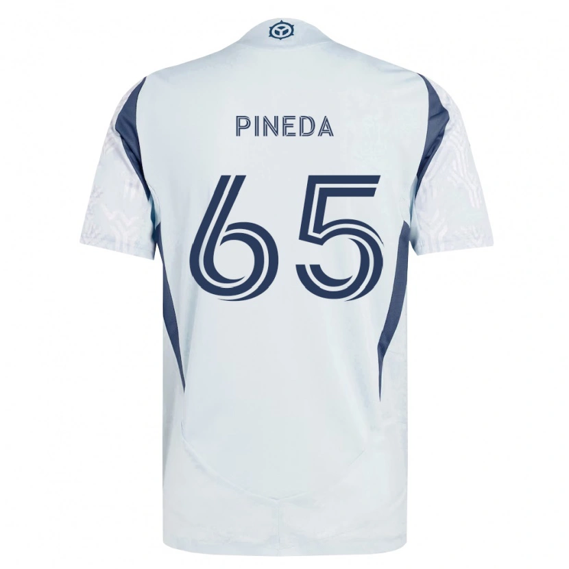Danxen Men Oscar Pineda #65 Blue Gray White Away Jersey 2026/27 T-Shirt