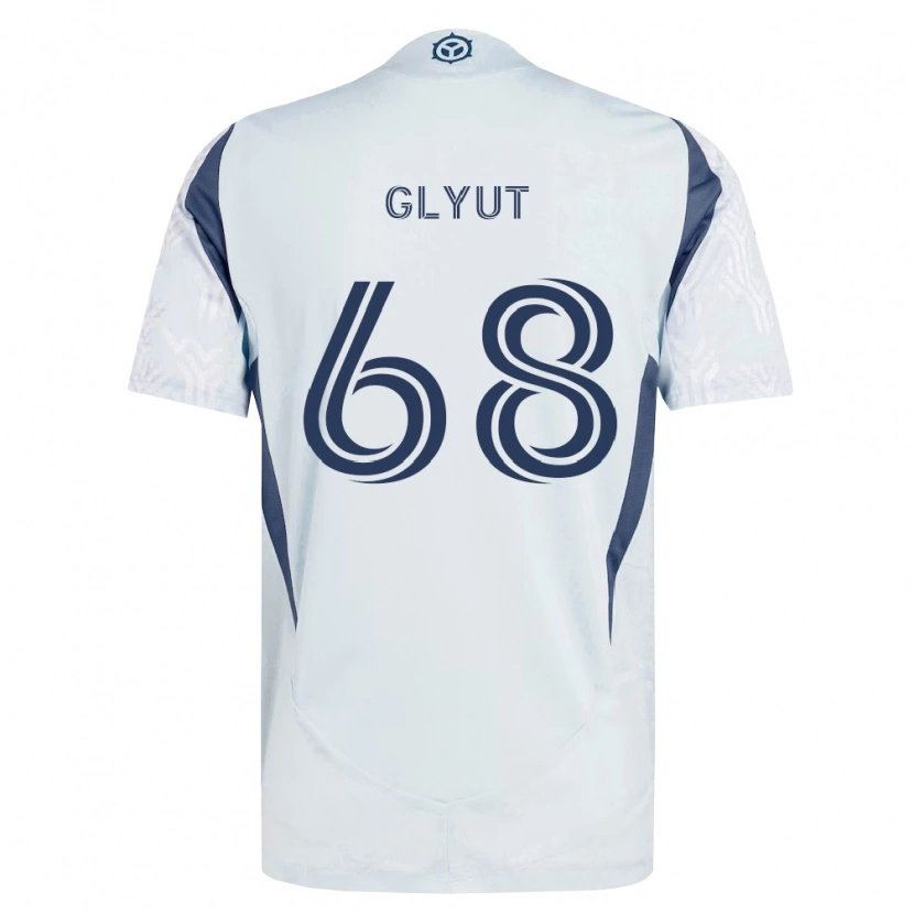 Danxen Men Vitaliy Glyut #68 Blue Gray White Away Jersey 2026/27 T-Shirt