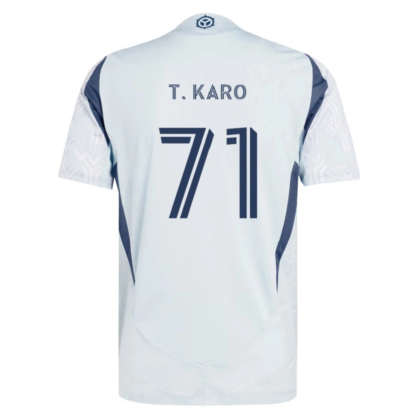 Danxen Men David Tchétchao Karo #71 Blue Gray White Away Jersey 2026/27 T-Shirt
