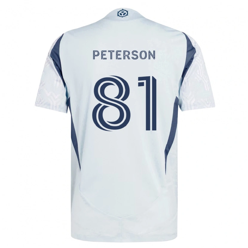 Danxen Men Lukas Peterson #81 Blue Gray White Away Jersey 2026/27 T-Shirt