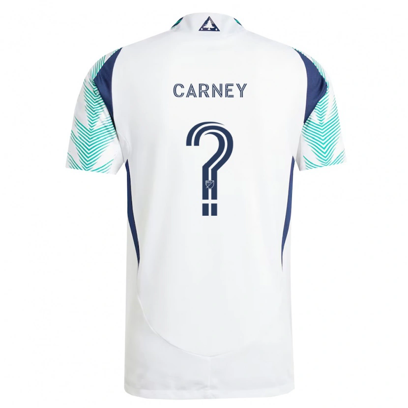 Danxen Men Ryan Carney #0 White Navy Blue Light Green Away Jersey 2026/27 T-Shirt