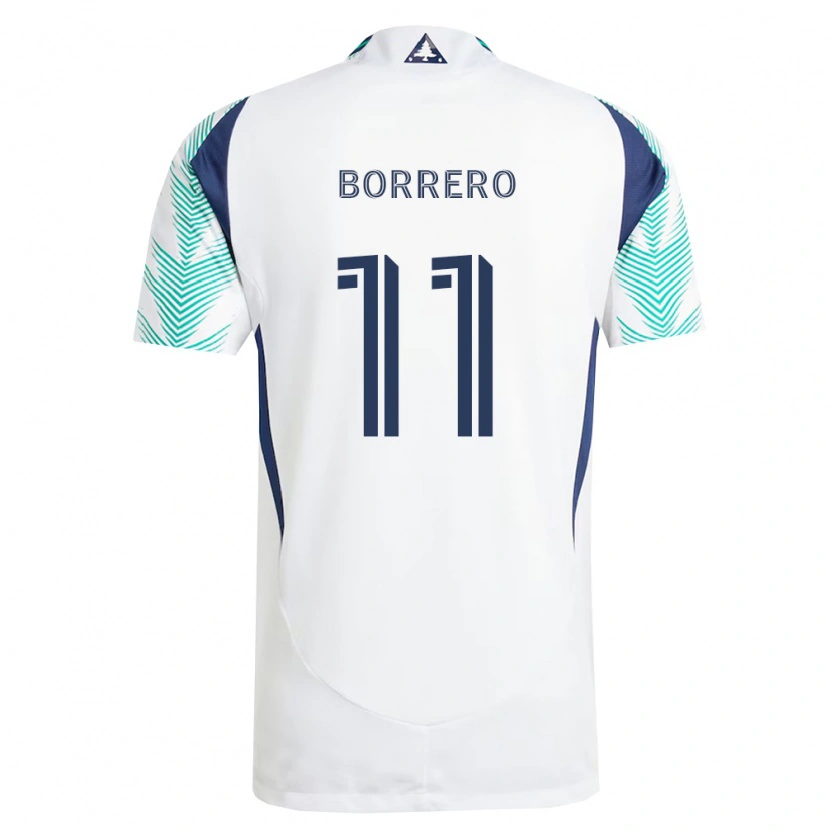 Danxen Men Dylan Borrero #11 White Navy Blue Light Green Away Jersey 2026/27 T-Shirt