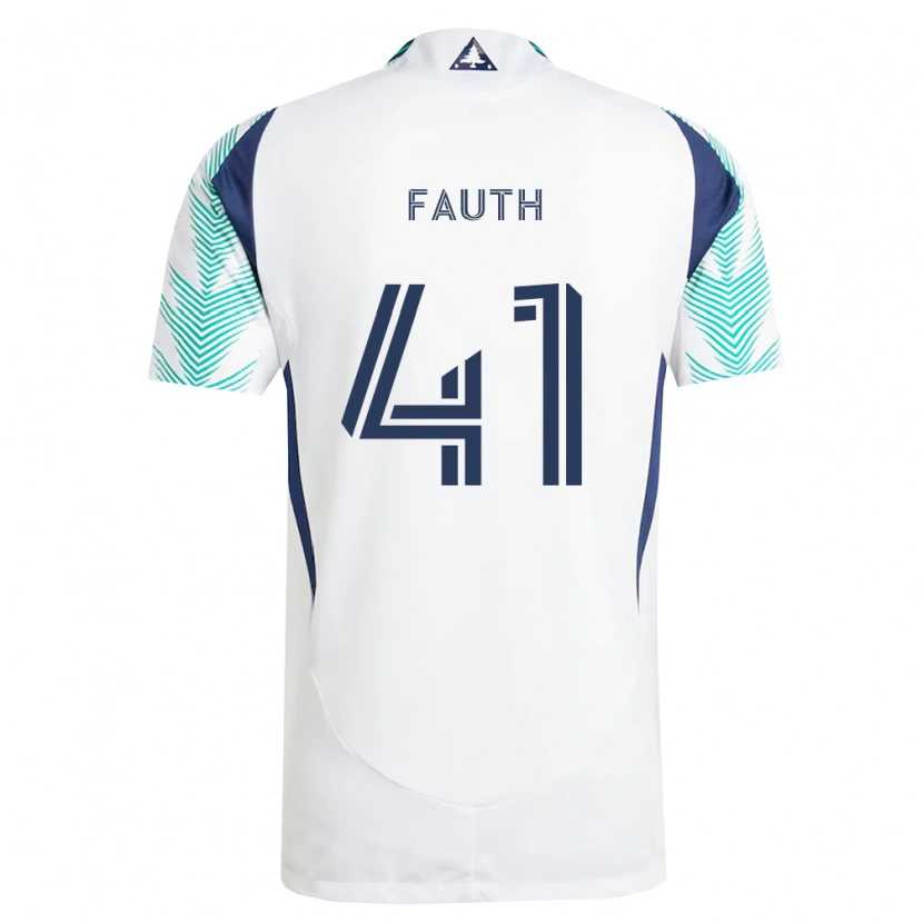 Danxen Men Ryker Fauth #41 White Navy Blue Light Green Away Jersey 2026/27 T-Shirt