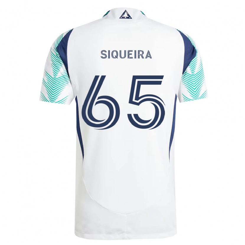 Danxen Men Judah Siqueira #65 White Navy Blue Light Green Away Jersey 2026/27 T-Shirt