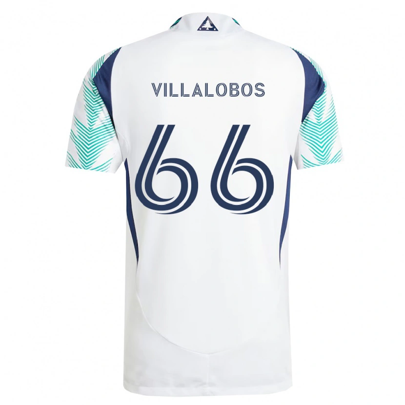 Danxen Men Ivan Villalobos #66 White Navy Blue Light Green Away Jersey 2026/27 T-Shirt