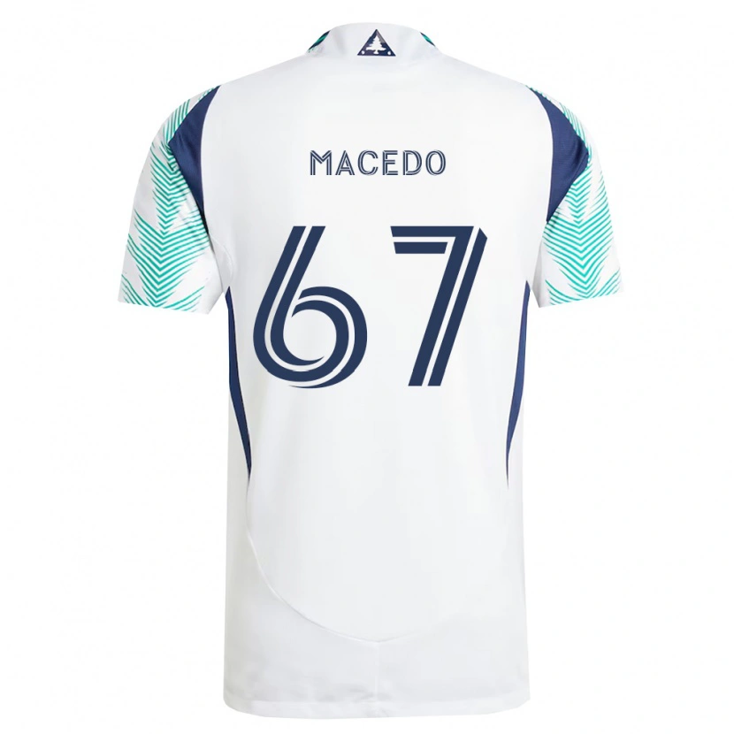 Danxen Men Josh Macedo #67 White Navy Blue Light Green Away Jersey 2026/27 T-Shirt