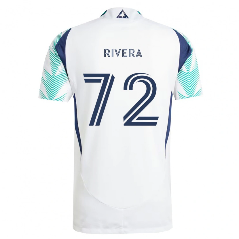 Danxen Men Damián Rivera #72 White Navy Blue Light Green Away Jersey 2026/27 T-Shirt