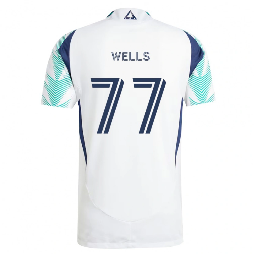 Danxen Men Makai Wells #77 White Navy Blue Light Green Away Jersey 2026/27 T-Shirt