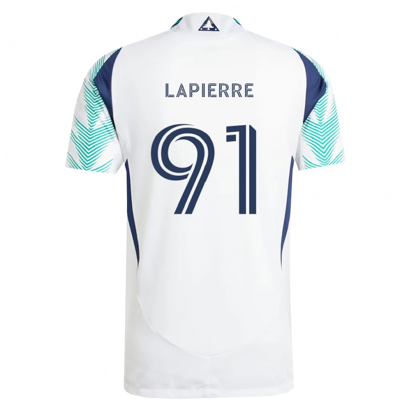 Danxen Men Zach Lapierre #91 White Navy Blue Light Green Away Jersey 2026/27 T-Shirt