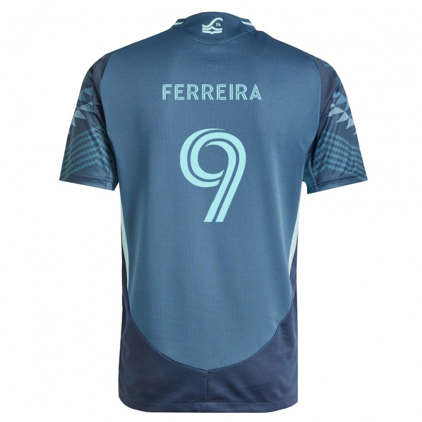Danxen Men Jesús Ferreira #9 Navy Blue Green Away Jersey 2026/27 T-Shirt