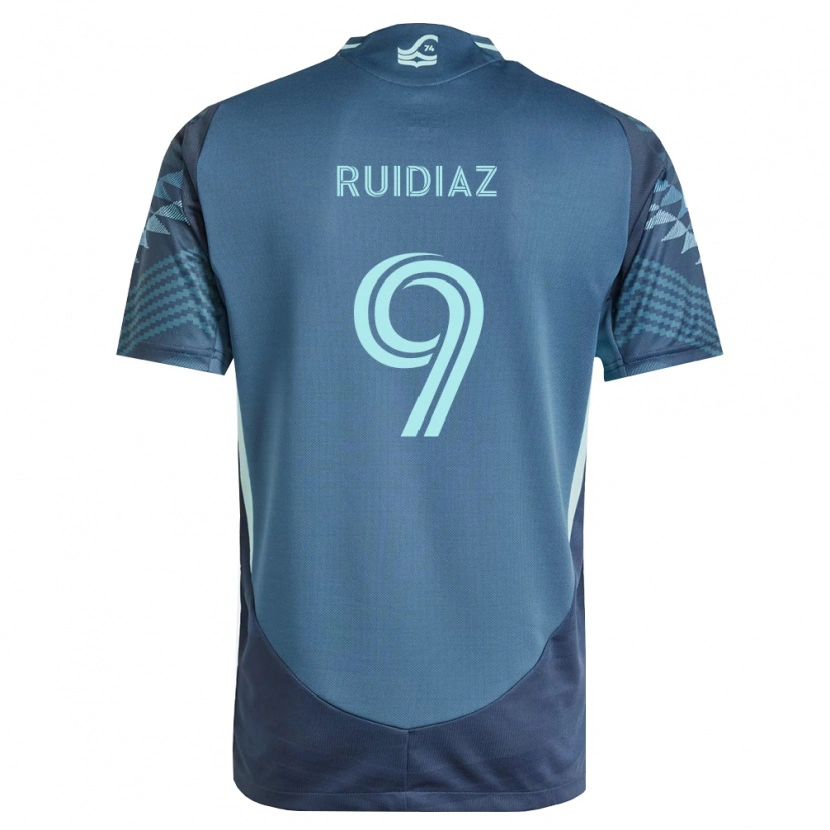 Danxen Men Raúl Ruidíaz #9 Navy Blue Green Away Jersey 2026/27 T-Shirt